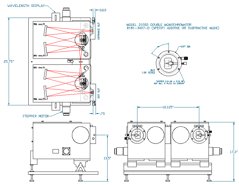 McPherson Model 2035 350mm f.l. Spectrometer