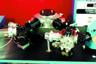 Model 235 works as the emission spectrometer in this optical characterization system