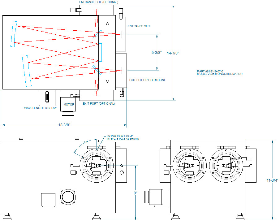 McPherson Model 2035 350mm f.l. Spectrometer
