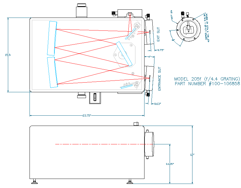 McPherson Model 2035 350mm f.l. Spectrometer