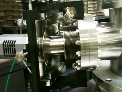 Ultra high vacuum adjustable microchannel plate and/or CCD mount